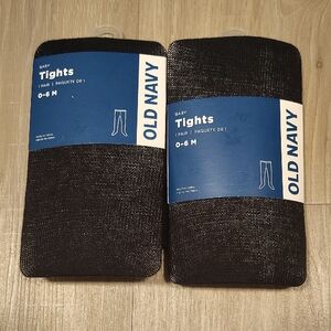 Old Navy Baby Tights in Black 0-6 Months
